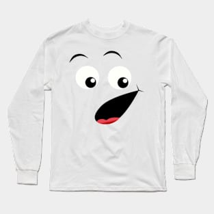 Emoji - surprised face Long Sleeve T-Shirt